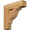 Ekena Millwork Funston Block Rough Sawn Bracket, Western Red Cedar, 4"W x 18"D x 18"H BKT04X18X18FST05RWR - alternate 1